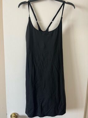 Amazon Black Mini Slip Dress with Adjustable Straps